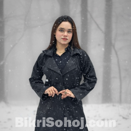 Stylish Ladies Overcoat ( Button System)